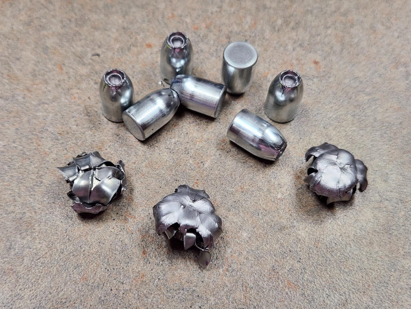 9MM 120 grain zinc alloy Jacketed Hollow Point (JHP)